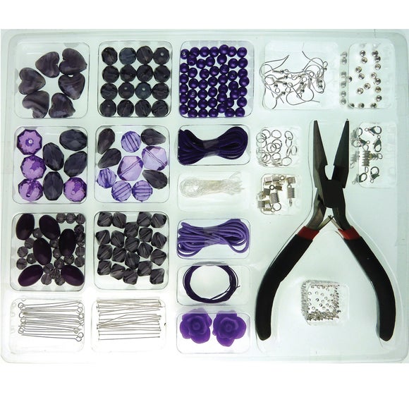Craftime Bead Cafe Purple Starter Kit