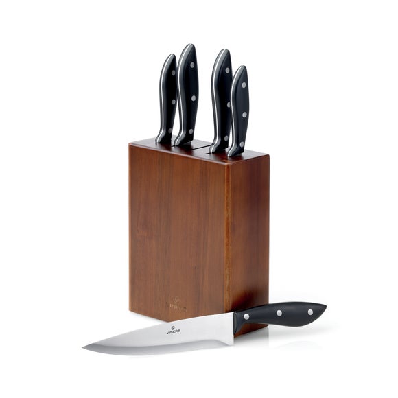 Viners Delta 5 Piece Knife Block Set Dunelm