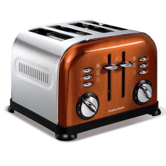 Morphy Richards 44744 Copper Accents 4 Slice Toaster