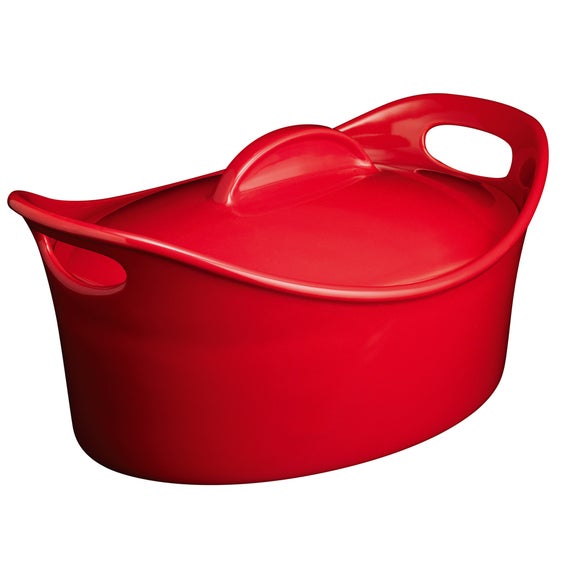 this morning by Prestige Collection Red Oval Casserole Dish