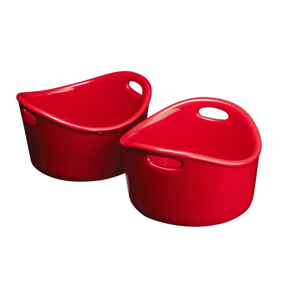 this morning by Prestige Collection Set of 2 Red Ramekins