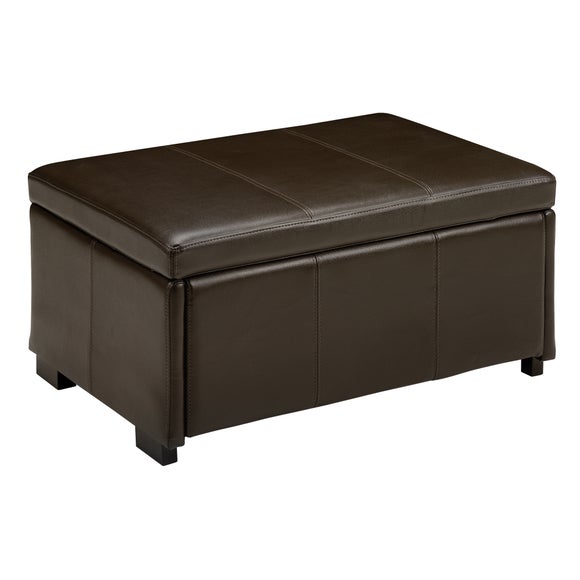 Rome Collection Faux Leather Ottoman