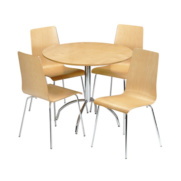 Luna Oak Effect Dining Set