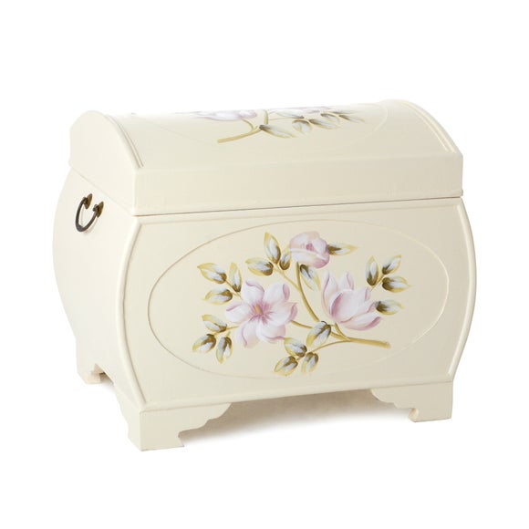 Pale Pink Posy Hand Painted Chest
