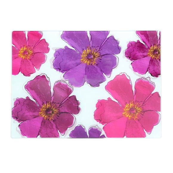 Mulberry Flower Collection Glass Worktop Saver