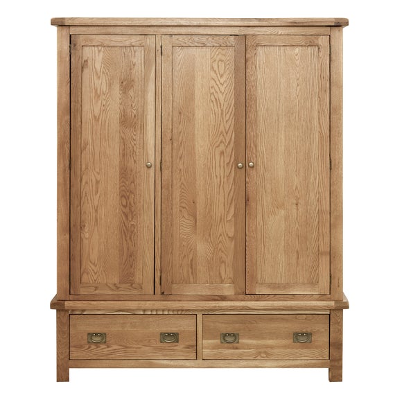 Aylesbury Oak Triple Wardrobe Dunelm