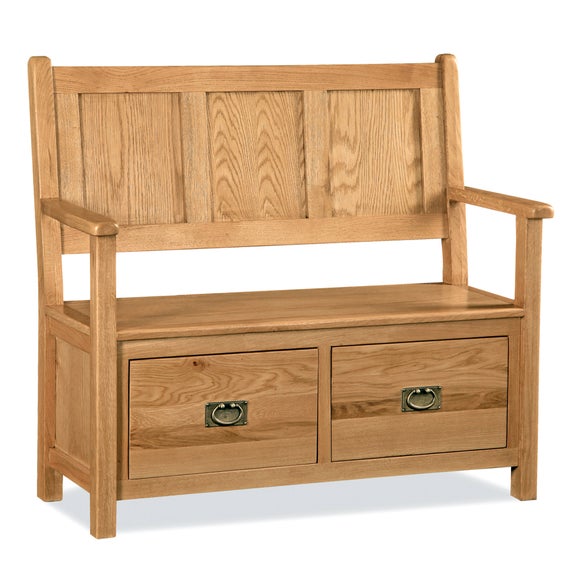 Chichester Oak Monks Bench