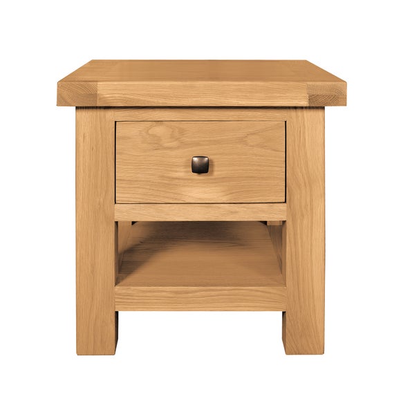 Harrogate Oak Lamp Table with Drawer