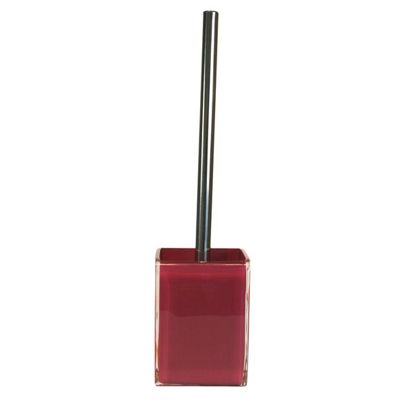 Raspberry Brights Collection Acrylic Toilet Brush Holder