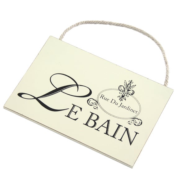 Le Bain Collection Hanging Sign