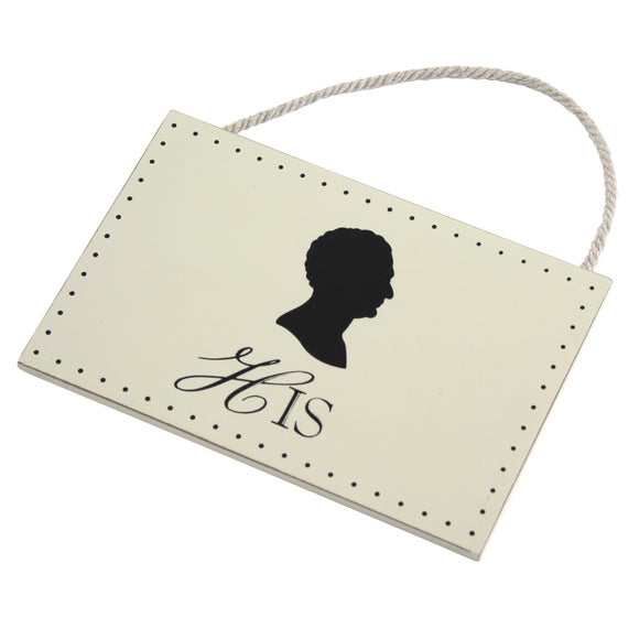 Le Bain Collection His Hanging Sign