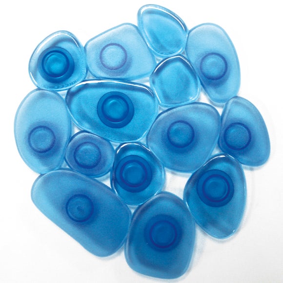 Blue Pebble Splats