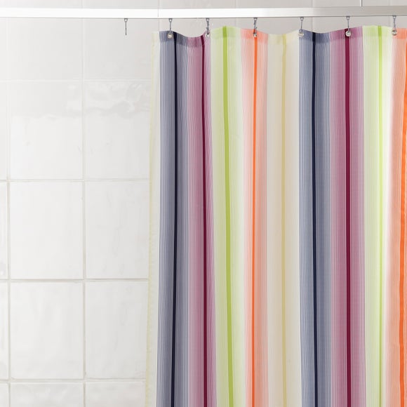 Rainbow Stripe Shower Curtain