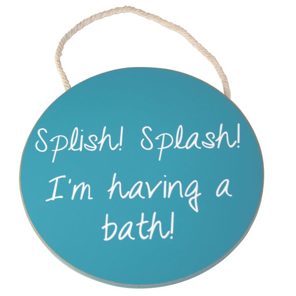 Splish Splash Collection Wooden Sign