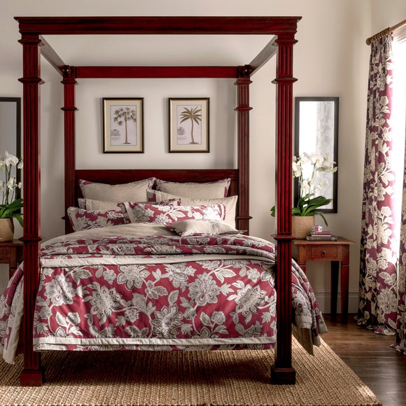 Dorma Red Samira Collection Duvet Cover Dunelm