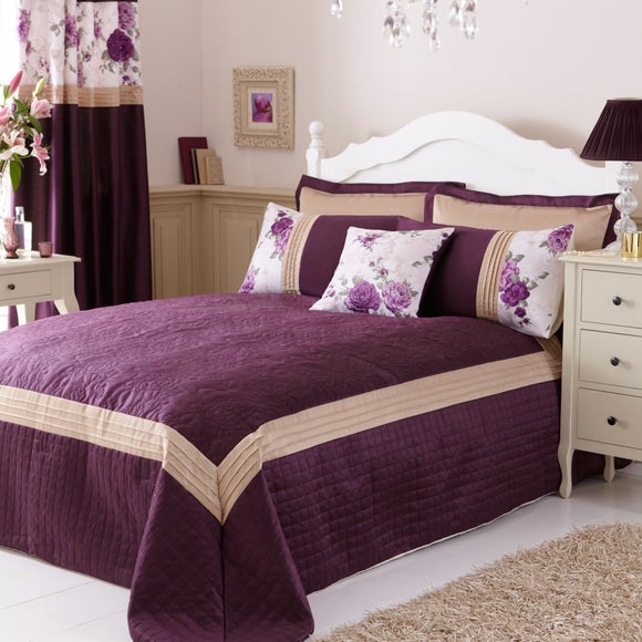 Plum Elisa Collection Bedspread
