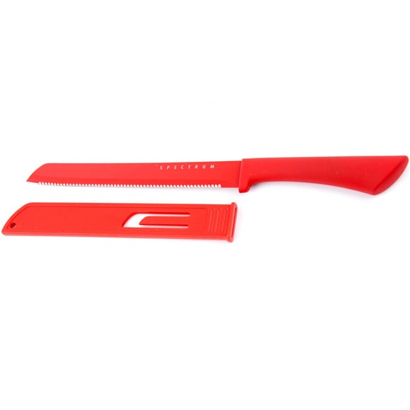 Red Spectrum Collection Bread Knife Dunelm