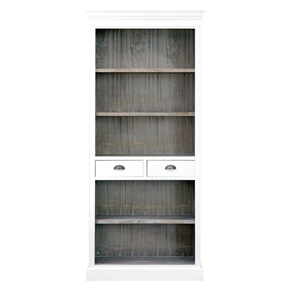 Bretagne White Bookcase