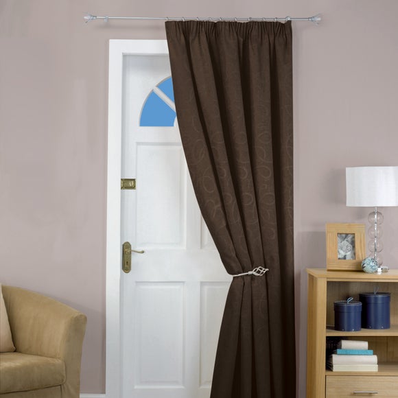 Chocolate Toledo Collection Door Curtain