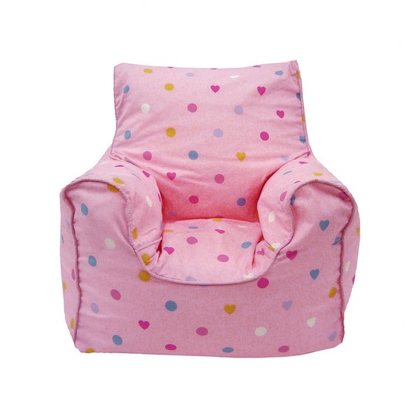 Kids Hearts Bean Chair