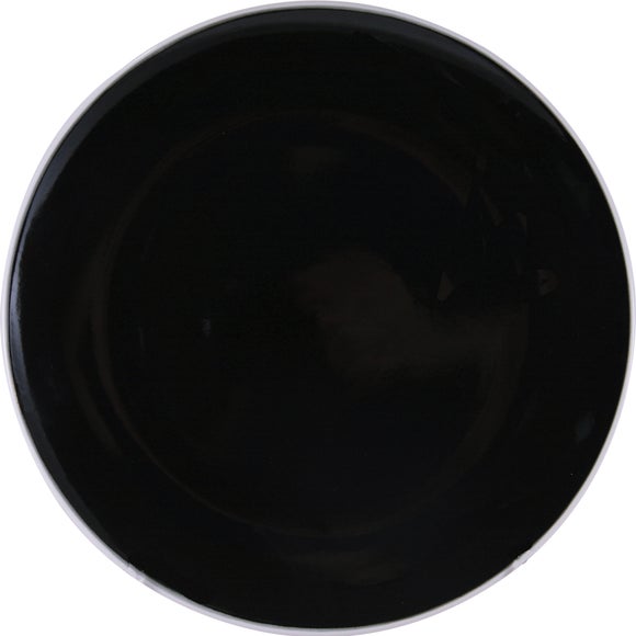 Black Brit Pop Reverse Collection Dinner Plate