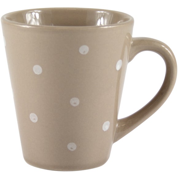 Taupe Dotty Mug