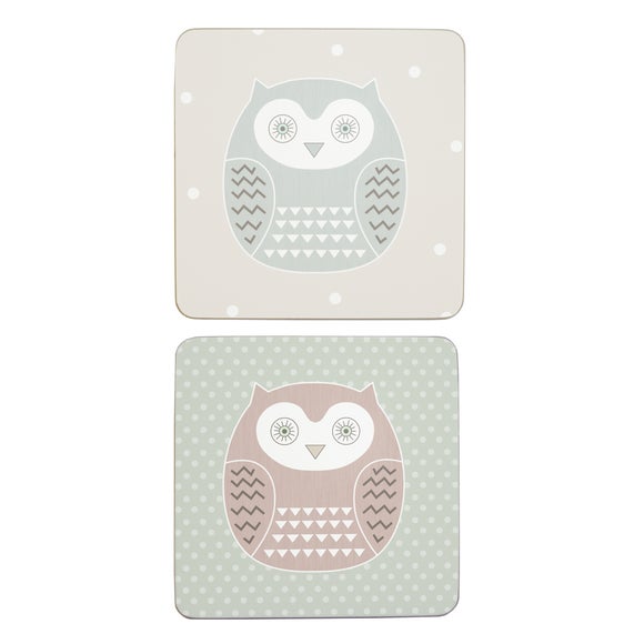 Owl Collection Set Of 6 Coasters