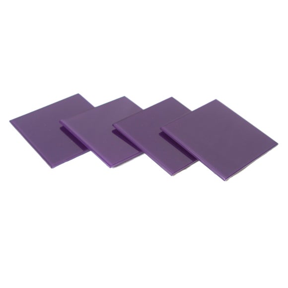 Purple Spectrum Collection Set of 4 Glass Coasters