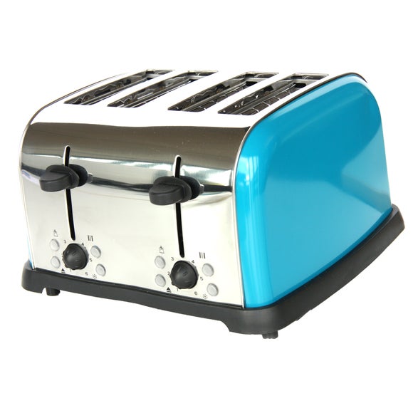 Teal Spectrum 4 Slice Toaster