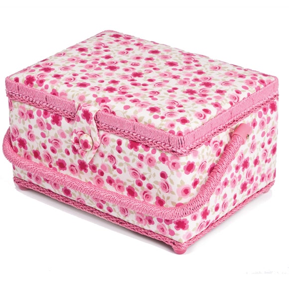 Ditsy Rose Sewing Basket