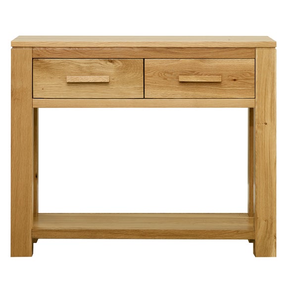 Seville Oak Console Table Dunelm