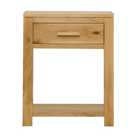 Seville Oak Telephone Table Dunelm