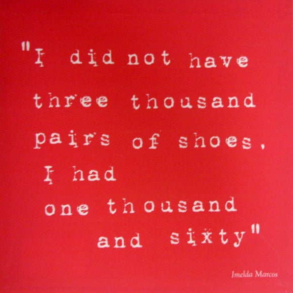 Famous Sayings Shoes Printed Canvas
