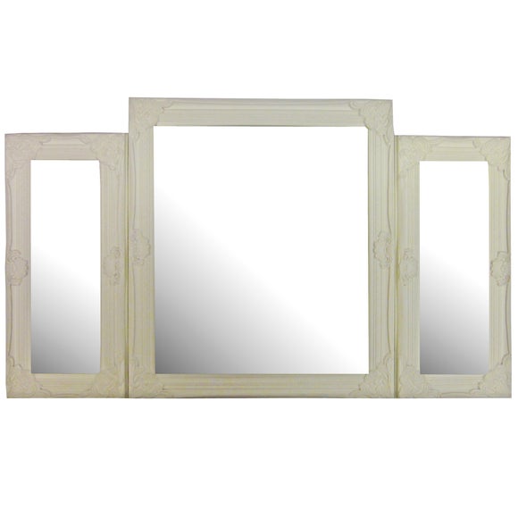 Vintage Swept Frame Table Top Mirror