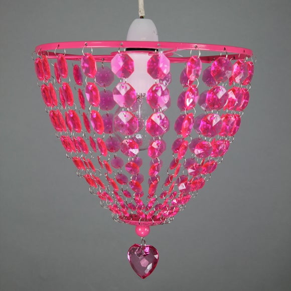 Kids Pink Baguette Pendant