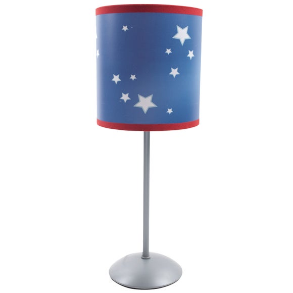 Kids Blue Stars Bedside Table Lamp