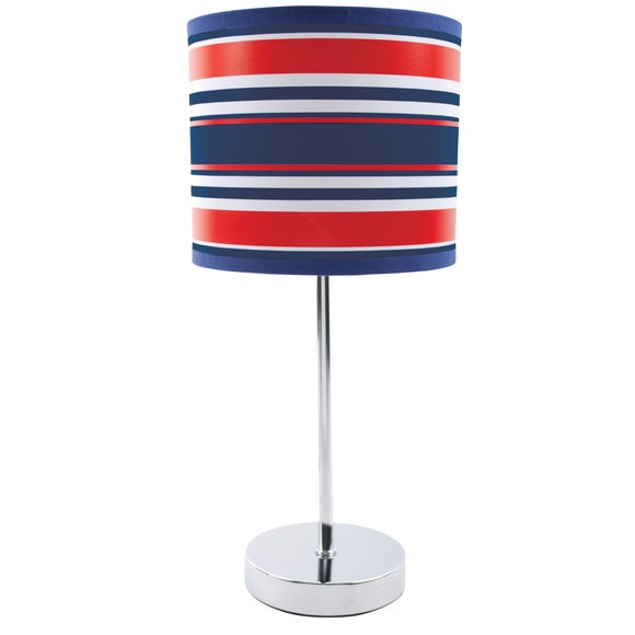Kids Striped Bedside Table Lamp