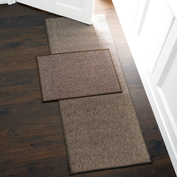 Plain Biscuit Washable Runner