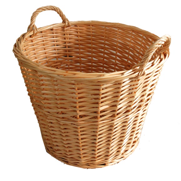 Natural Round Chestnut Basket Dunelm