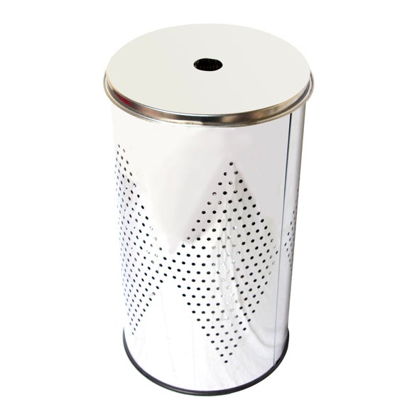 Bathroom Basics Stainless Steel Laundry Bin