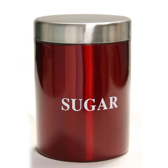 Red Spectrum Collection Sugar Canister