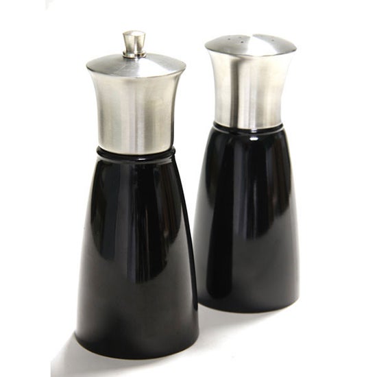Black Spectrum Collection Salt and Pepper Mill Set Dunelm