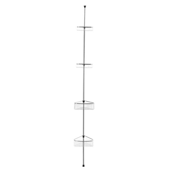 Bathroom Basics Extendable 4 Teir Corner Caddy