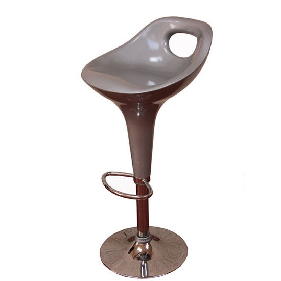 Silver Gas Lift Bar Stool