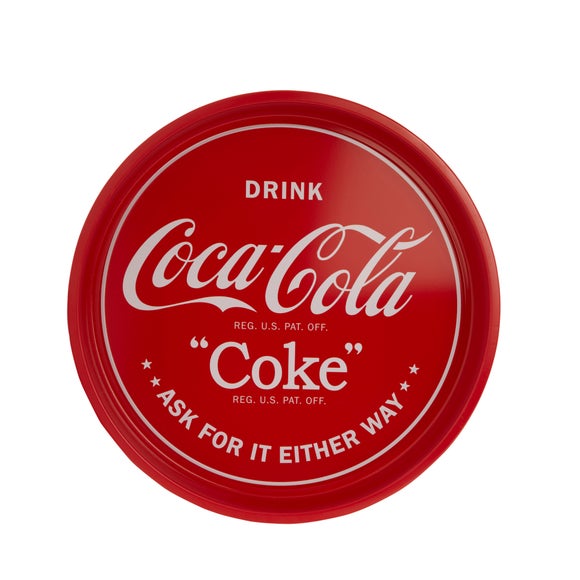 Coca Cola Round Metal Tray