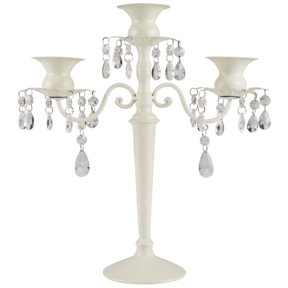 3 Arm Jewelled Candelabra Dunelm