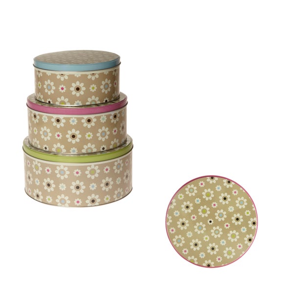 Daisy Set of 3 Cake Tins