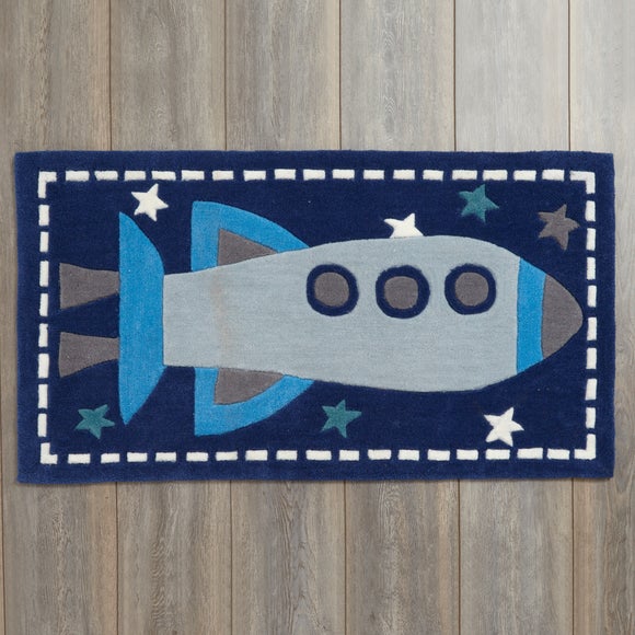 Kids Space Rocket Rug