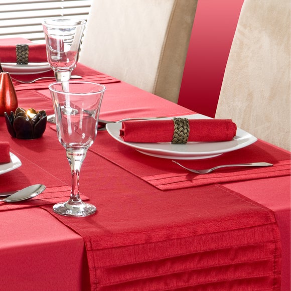 Red Spectrum Collection Table Runner