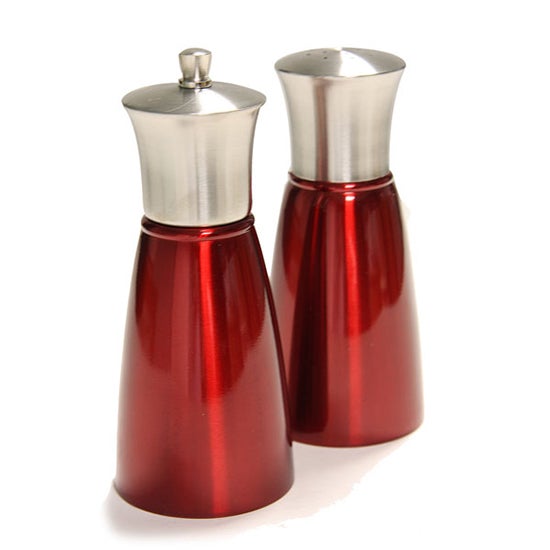 Red Spectrum Collection Salt and Pepper Mill Set Dunelm